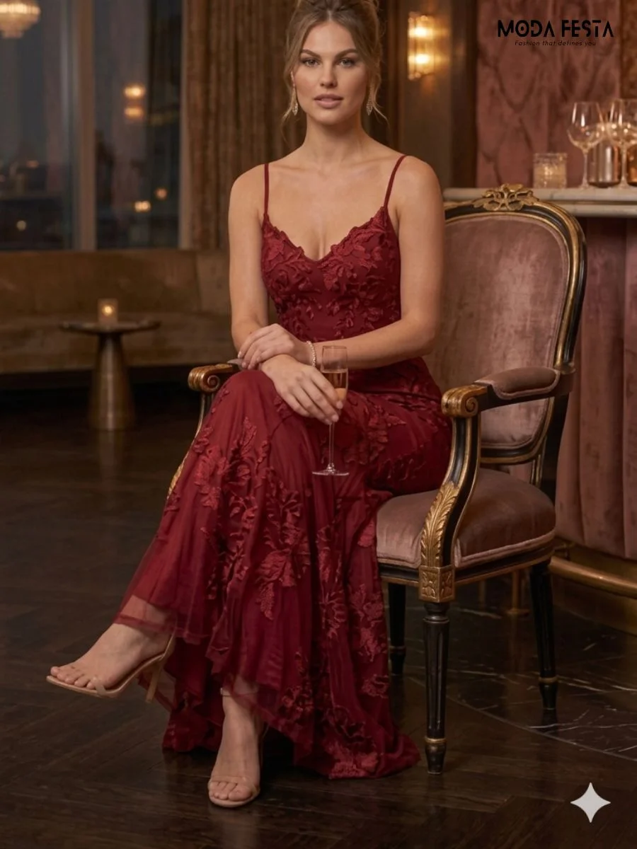 ModaFesta -crimson-flora- embroidered-evening-gown